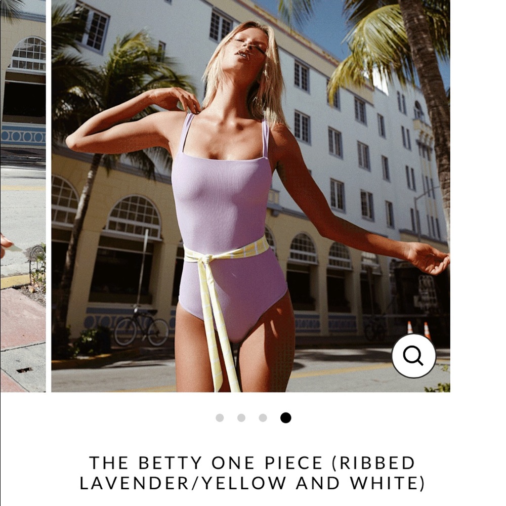 NWT SAME Los Angeles Betty One Piece in Lavender